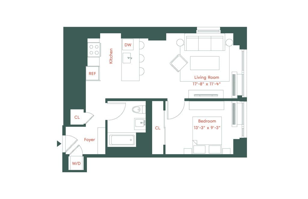 1 Bed apartment at 662 Pacific Street, Unit 21B, Prospect Heights, photo 1 of 2