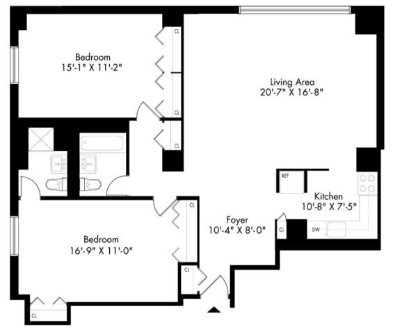 2 Bed apartment at 30 Waterside Plaza, Unit 3011J, Kips Bay, photo 1 of 1