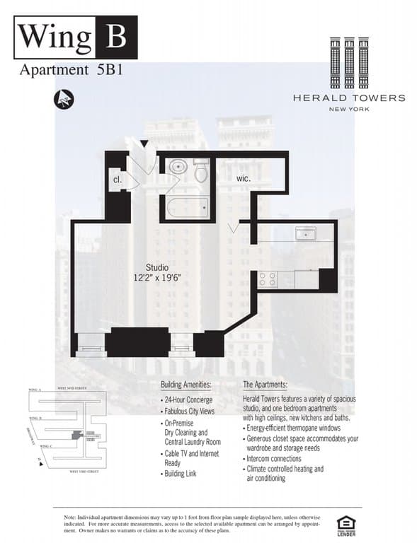 Studio apartment at 50 West 34th Street, Unit 5B04, Midtown West, photo 1 of 1