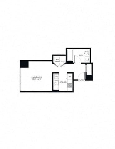 Studio apartment at 2385 Third Avenue, Unit A-1519, Mott Haven, photo 1 of 1