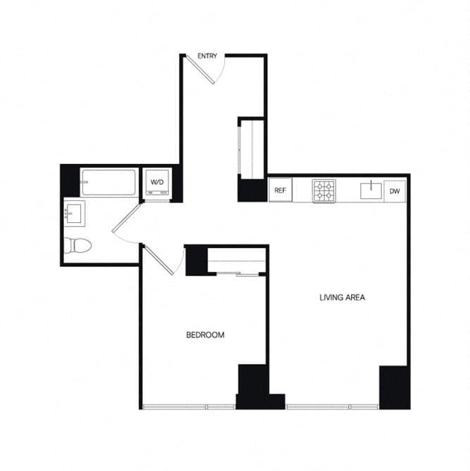 1 Bed apartment at 1 Eagle Street, Unit 2-PH4P, Greenpoint, photo 1 of 1