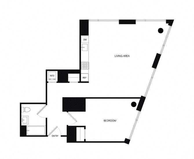 1 Bed apartment at 1 Eagle Street, Unit 1-1908, Greenpoint, photo 1 of 1
