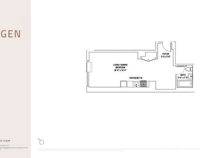 Studio apartment at 316 Bergen Street,, Unit 2-11, Boerum Hill, photo 1 of 2