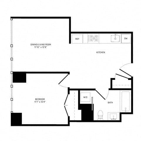 1 Bed apartment at 2 Blue Slip, Unit 31H, Greenpoint, photo 1 of 1