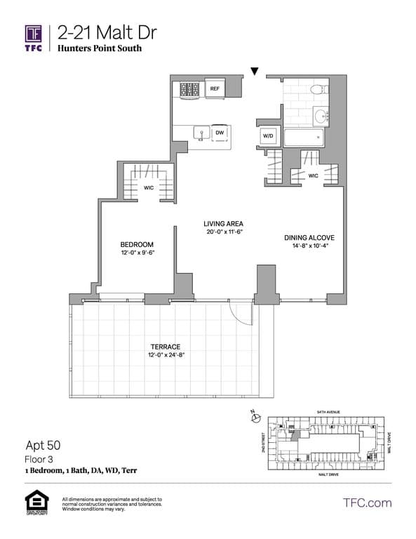 1 Bed apartment at 2-21 Malt Drive, Unit 350, Long Island City, photo 1 of 1