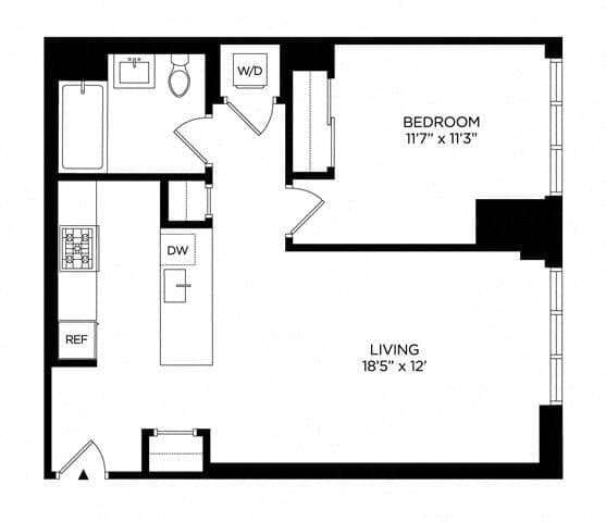 1 Bed apartment at 5 Lincoln Avenue, Unit W-1705, Harlem, photo 1 of 1