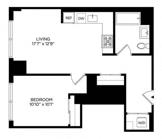 1 Bed apartment at 5 Lincoln Avenue, Unit S-2414, Harlem, photo 1 of 1