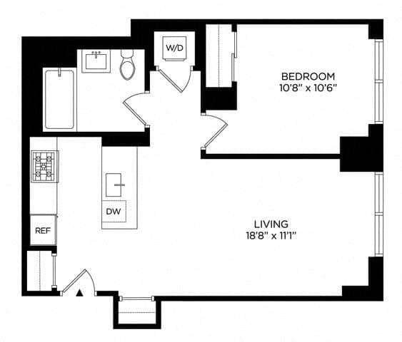 1 Bed apartment at 5 Lincoln Avenue, Unit S-1514, Harlem, photo 1 of 1