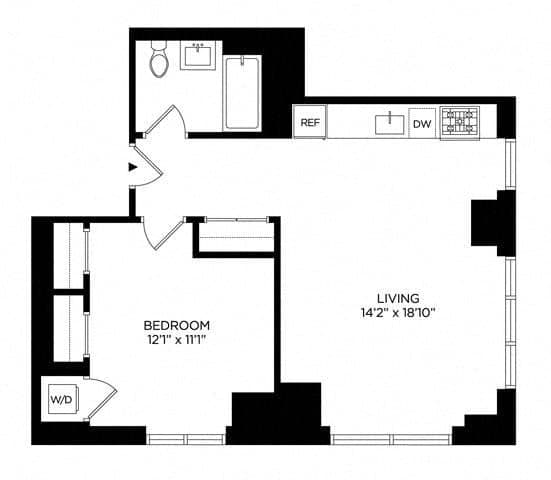 1 Bed apartment at 5 Lincoln Avenue, Unit N-2519, Harlem, photo 1 of 1
