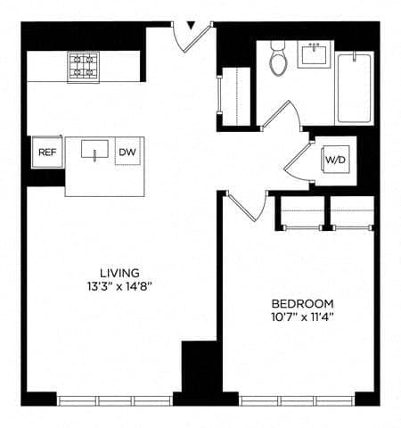 1 Bed apartment at 5 Lincoln Avenue, Unit E-0665, Harlem, photo 1 of 1