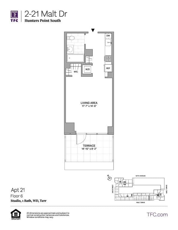 Studio apartment at 2-21 Malt Drive, Unit 621, Long Island City, photo 1 of 1