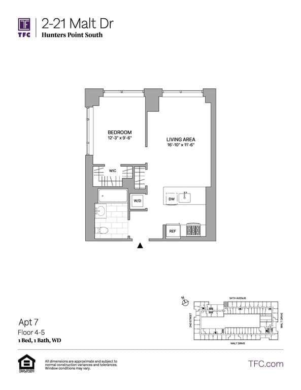 1 Bed apartment at 2-21 Malt Drive, Unit 507, Long Island City, photo 1 of 1