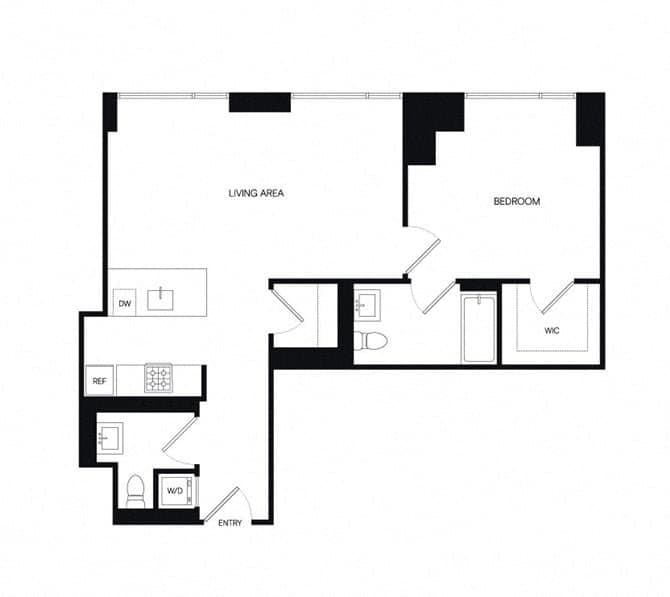 1 Bed apartment at 1 Eagle Street, Unit 1-0606, Greenpoint, photo 1 of 1