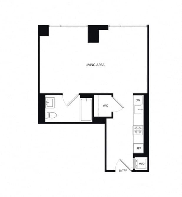 Studio apartment at 1 Eagle Street, Unit 2-0923, Greenpoint, photo 1 of 1
