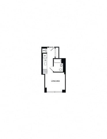 Studio apartment at 1 Bell Slip, Unit 0-16C, Greenpoint, photo 1 of 1