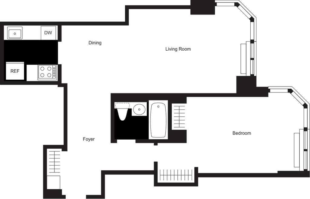 1 Bed apartment at 105 Duane Street, Unit 035A, Tribeca, photo 1 of 1