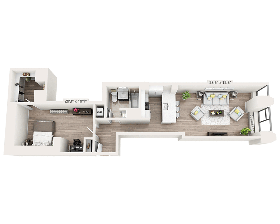 Studio apartment at 10 Hanover Square, Unit 12K, Financial District, photo 1 of 3