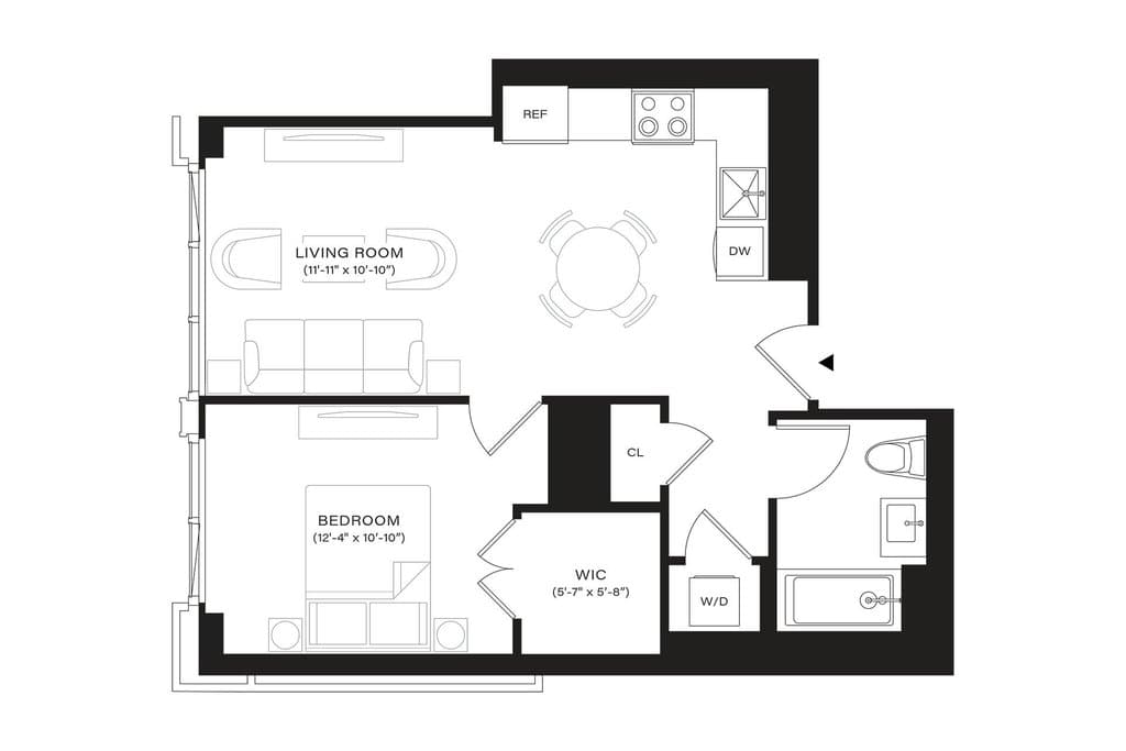 1 Bed apartment at 499 President Street, Unit 317, Gowanus, photo 1 of 2