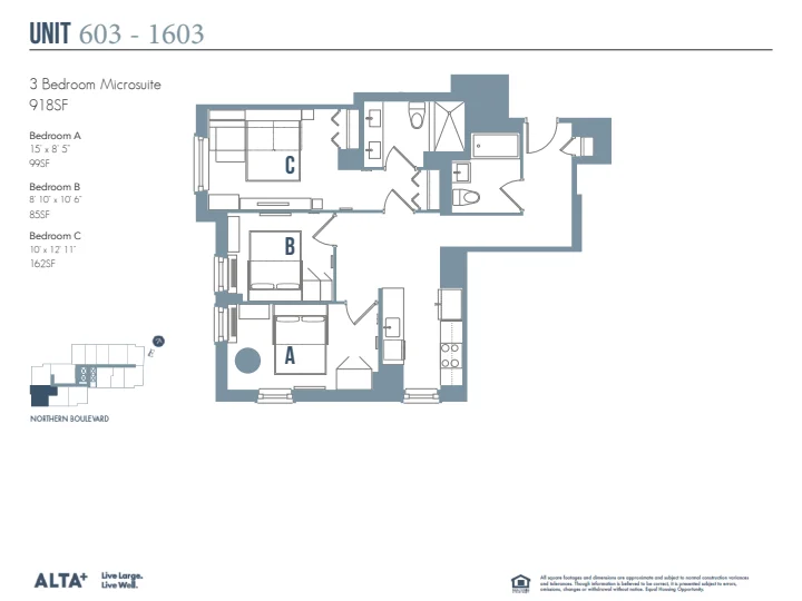 3 Bed apartment at 29-22 Northern Boulevard, Unit 803, Long Island City, photo 1 of 1