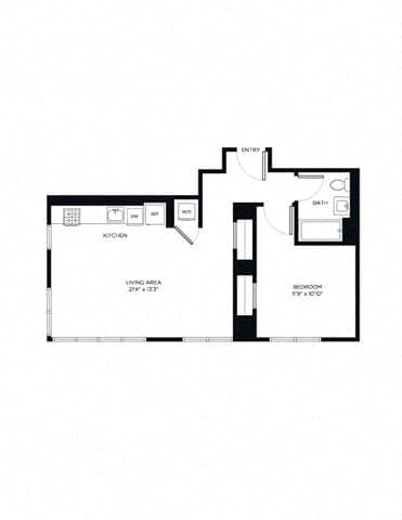 1 Bed apartment at 2385 Third Avenue, Unit C-0436, Mott Haven, photo 1 of 1