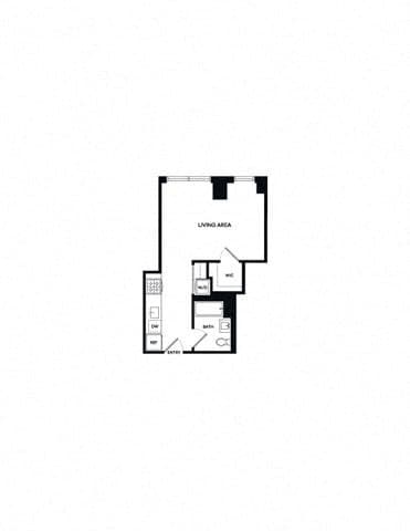 Studio apartment at 1 Bell Slip, Unit 0-29G, Greenpoint, photo 1 of 1