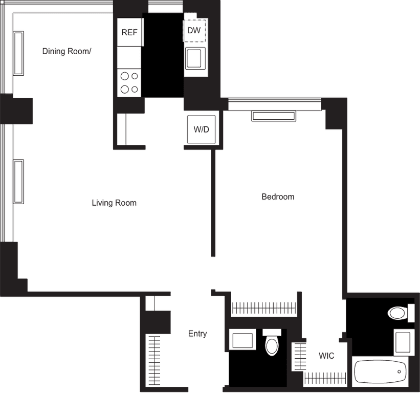 1 Bed apartment at 180 West 20th Street, Unit 6N, Chelsea, photo 1 of 1