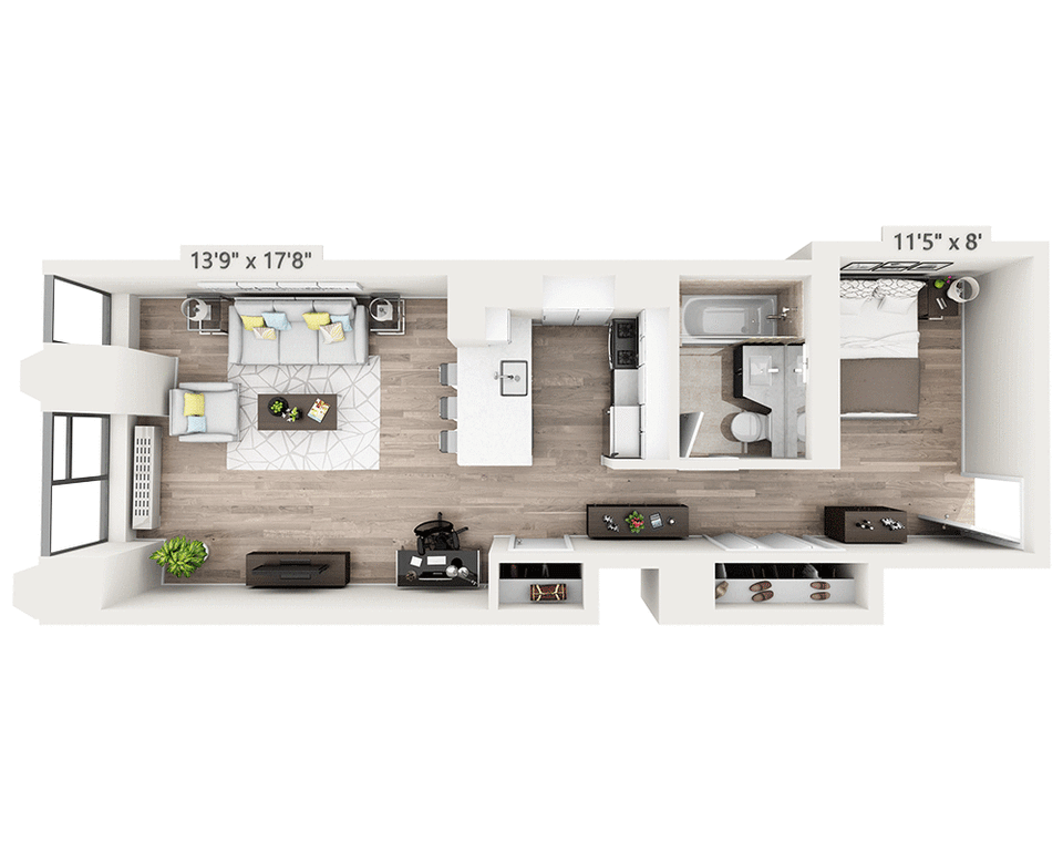 0.5 Bed apartment at 10 Hanover Square, Unit 16N, Financial District, photo 1 of 2
