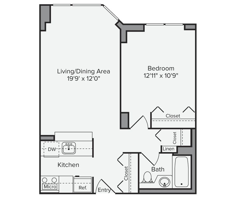 1 Bed apartment at 250 West 50th Street, Unit 32C, Midtown West, photo 1 of 1
