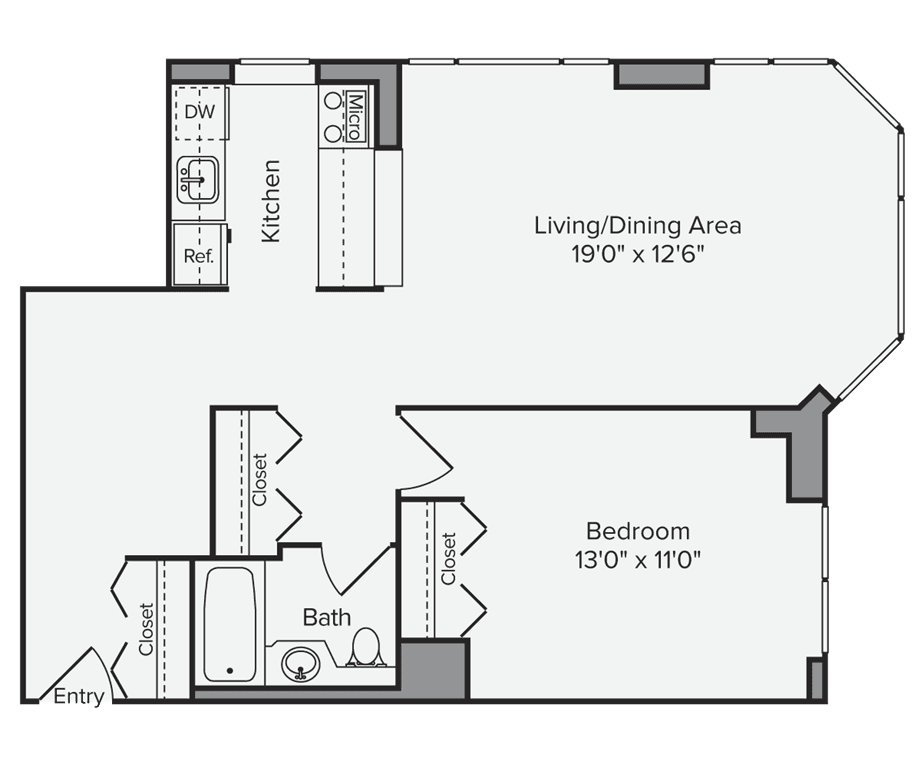 1 Bed apartment at 250 West 50th Street, Unit 11D, Midtown West, photo 1 of 1