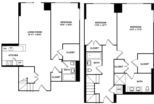 3 Bed apartment at 431 West 37th Street, Unit 2E, Hell's Kitchen, photo 1 of 1