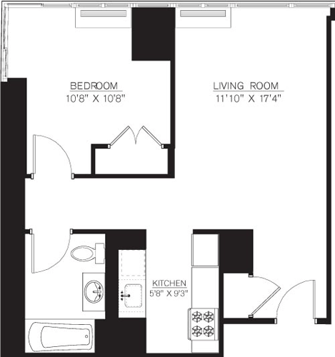 1 Bed apartment at 111 Lawrence Street, Unit 24A, Downtown Brooklyn, photo 1 of 1