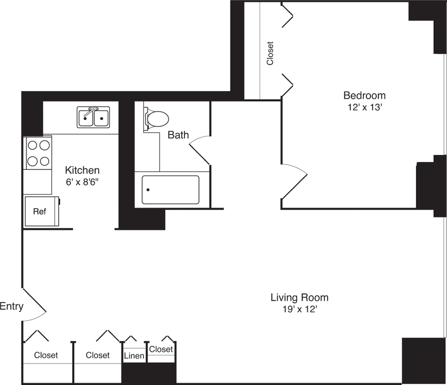 1 Bed apartment at 245 East 40th Street, Unit 20A, Murray Hill, photo 1 of 1