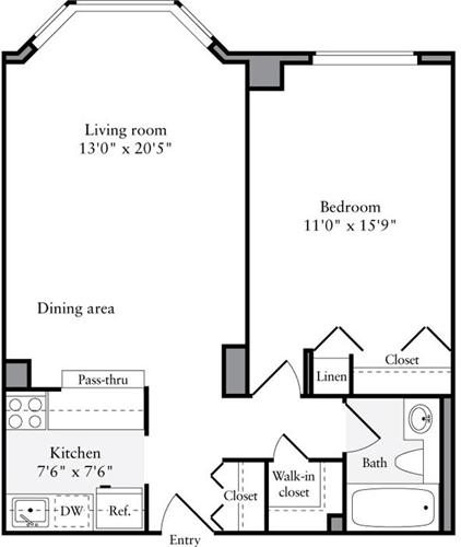 1 Bed apartment at 750 Columbus Avenue, Unit 03R, Upper West Side, photo 1 of 1