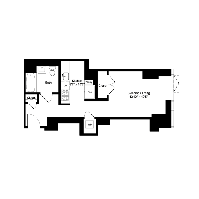 Studio apartment at 50 East 28th Street, Unit 2G, NoMad, photo 1 of 1