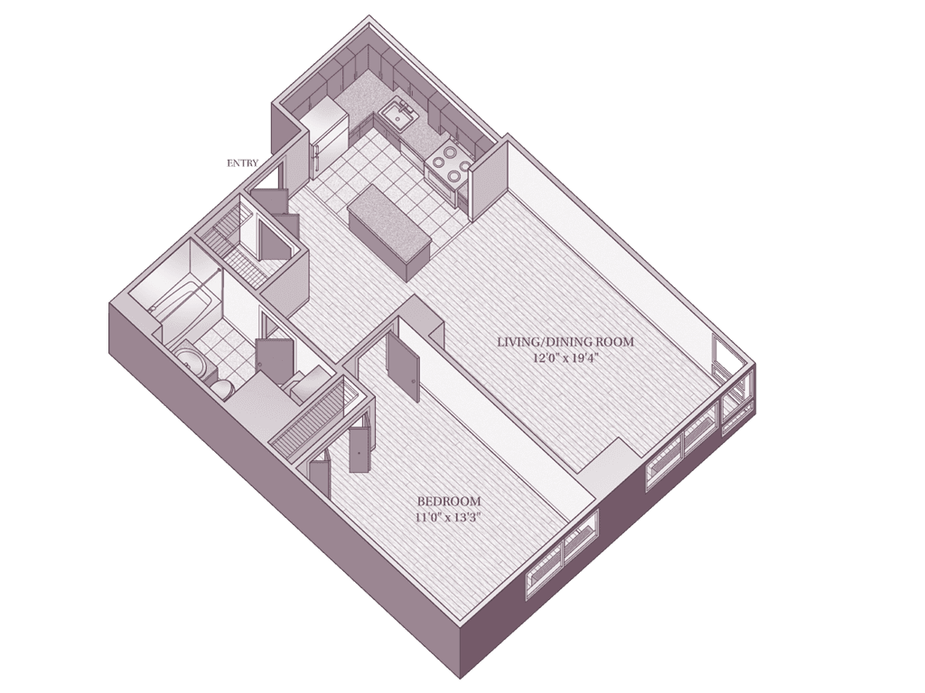 1 Bed apartment at 282 Eleventh Avenue, Unit 604, Hudson Yards, photo 1 of 1
